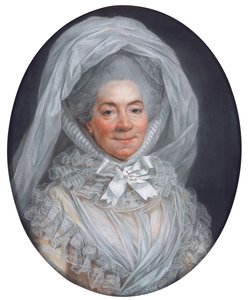 Porträt einer Dame, bekannt als Madame Poisson, Mutter von Madame de Pompadour von Adelaide Labille Guiard