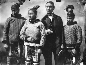 Inuit-Gruppe von Admiral Edward Augustus Inglefield