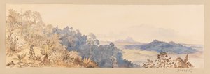 Vom Quop Mountain oder Das Dorf der Sunta Dyaks aus dem Westindien, Nordamerika und Borneo Scrapbook von Admiral Sir Edward Gennys Fanshawe