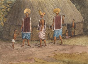 Sonntagsbonnets auf den Navigator-Inseln (Samoa), Apia Bay, 14. September 1849 (Aquarell)