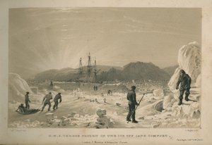 H.M.S. Terror im Eis vor Cape Comfort eingefroren