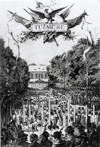 Tuzmese (die Anstrengung), erstes Treffen der Sokols in Prag von Adolf (after) Liebscher