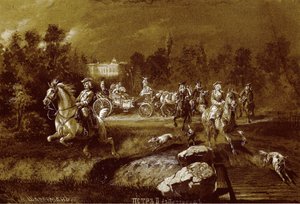 Peter II. in Peterhof von Adolf Charlemagne