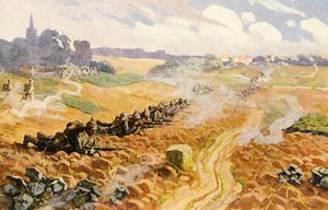 Preußische Infanterie im Angriff