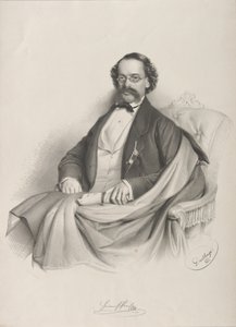 Porträt des Geigers und Komponisten Heinrich Proch 1809-1878, 1857