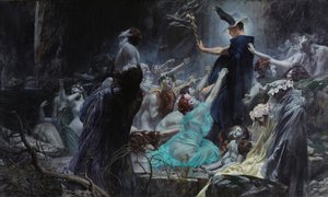 Die Seelen am Acheron von Adolf Hiremy Hirschl