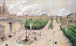 Wiener Parlament und Ringstraße von Adolf Hitler