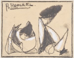 Abstrakte Komposition von Adolf Holzel