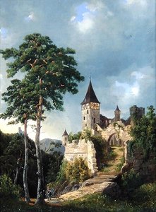 Schloss in den Bergen