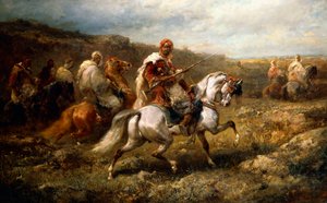 Beduinen auf der Route von Adolf Schreyer