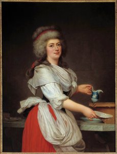 Porträt von Madame Aughie, Zofe der Königin von Frankreich Marie Antoinette von Adolf Ulrich Wertmuller