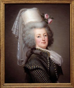 Porträt von Marie Antoinette de Lorraine-Habsburg, Königin von Frankreich (1755-1793), im Amazonenkleid von Adolf Ulrich Wertmuller