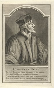 Porträt von John Hus, um 1710