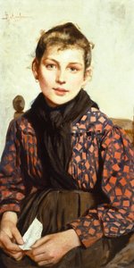 Sitzendes Mädchen von Adolfo Belimbau