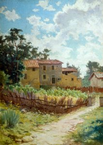 Toskanische Landschaft von Adolfo Belimbau