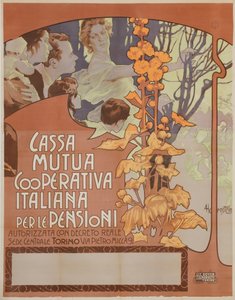 Cassa nazionale mutua cooperativa per le pensioni, 1898 von Adolfo Hohenstein