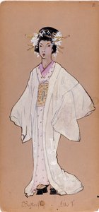 Kostüm der Figur Cio-Cio-San für die Oper „Madame Butterfly“ von Giacomo Puccini