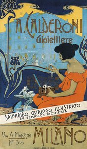 Juwelier A. Calderoni A. Calderoni Gioielliere, Mailand, 1898 von Adolfo Hohenstein