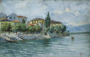 Landschaft am Lago Maggiore von Adolfo Polaroli