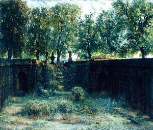 Nymphaeum im Zwinger in Dresden, 1850 von Adolph Menzel