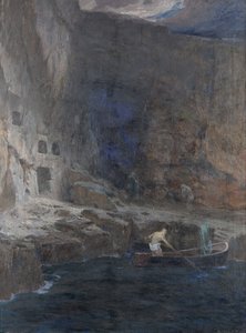 Detail von Die Seelen des Acheron, 1898 von Adolf Hiremy Hirschl