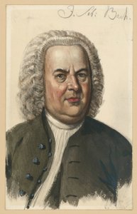 Bildnis Johann Sebastian Bach, Brustbild en face nach dem Gemälde von Elias Gottlob Haussmann von Adolph Menzel