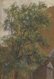 Blick aus dem Hoffenster seines Ateliers in der Marienstraße 22 von Adolph Menzel