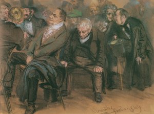 Bürgerliche Deutsche in einer öffentlichen Versammlung, 1849