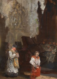 Chorgestühl im Mainzer Dom. Unvollendet von Adolph Menzel