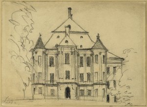 Das Schloss in Lissa von Adolph Menzel