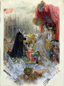 Ehrenbürgerurkunde der Stadt Hamburg, 1887 von Adolph Menzel