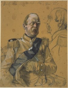 Otto Graf von Bismarck-Schönhausen. Studie zum Gemälde "Krönung Wilhelms I. in Königsberg"