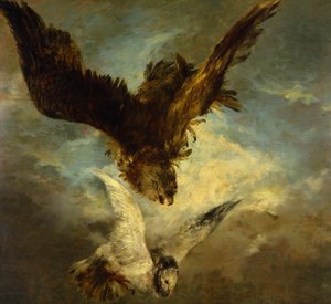 Scheibenbild für einen Schützenverein von Adolph Menzel