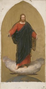 Christus auf dem Globus. Skizze für ein Altarbild