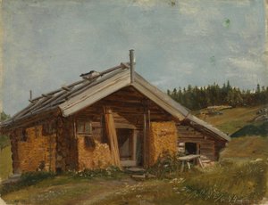 Bauernhaus in Bolkesjø von Adolph Tidemand