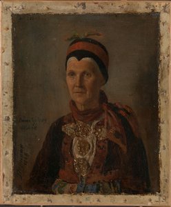 Porträt von Anna Gulsvig von Adolph Tidemand