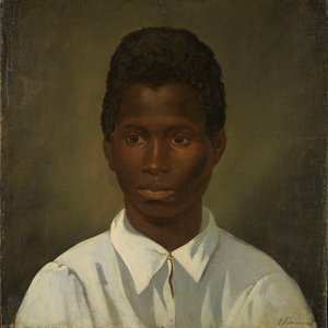 Porträt eines jungen Mannes von Adolph Tidemand