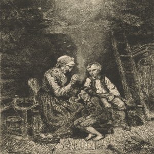 Der Märchenerzähler von Adolph Tidemand