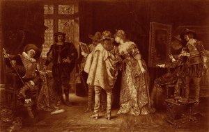 Kenner im Atelier von Rembrandt, Illustration aus 