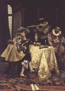 Die Musiker von Adolphe Alexandre Lesrel