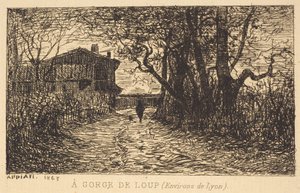 Eine Schlucht von Loup von Adolphe Appian