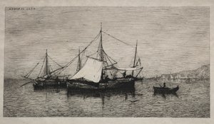 Küstenhandelsschiffe (Küsten Italiens) von Adolphe Appian