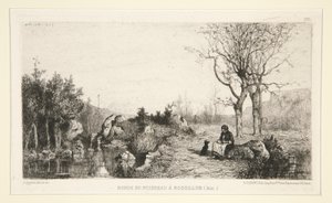 Ufer des Baches in Rossilon (Ain)