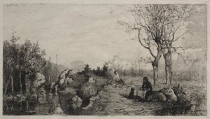 Ufer eines Baches in Rossillon, 1867 von Adolphe Appian