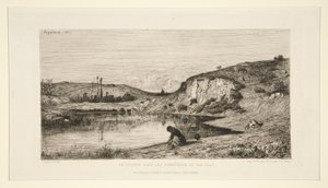 Ein Felsen in den Gemeindewiesen von Rix (Ain) von Adolphe Appian
