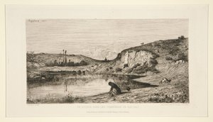 Ein Felsen in den Gemeindewiesen von Rix (Ain)