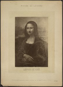 Mona Lisa von Da Vinci, Musée du Louvre von Adolphe Braun