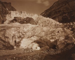 Schweiz. Grindelwald, Oberer Gletscher, Quelle der Lütschine von Adolphe Braun
