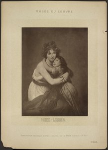 Die Künstlerin und ihre Tochter, von Vigee-Lebrun, Musée du Louvre von Adolphe Braun