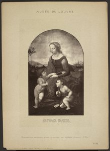 Die Jungfrau im Garten von Raphael, Musée du Louvre von Adolphe Braun